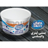 بستنی  لیتری وانیلی دایتی