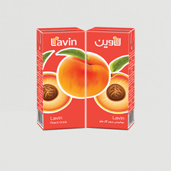 نوشیدنی هلو پاکتی 200سی سی لاوین