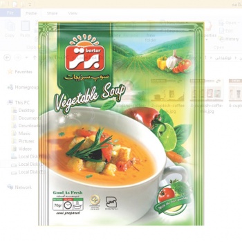 سوپ سبزیجات نیمه آماده 